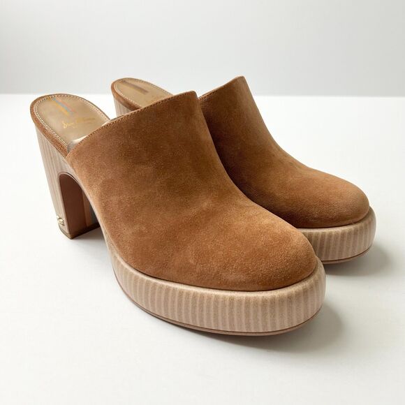 NEW Sam Edelman Shiloh Heeled Mule in Frontier Brown Size 9.5 - Picture 1 of 7